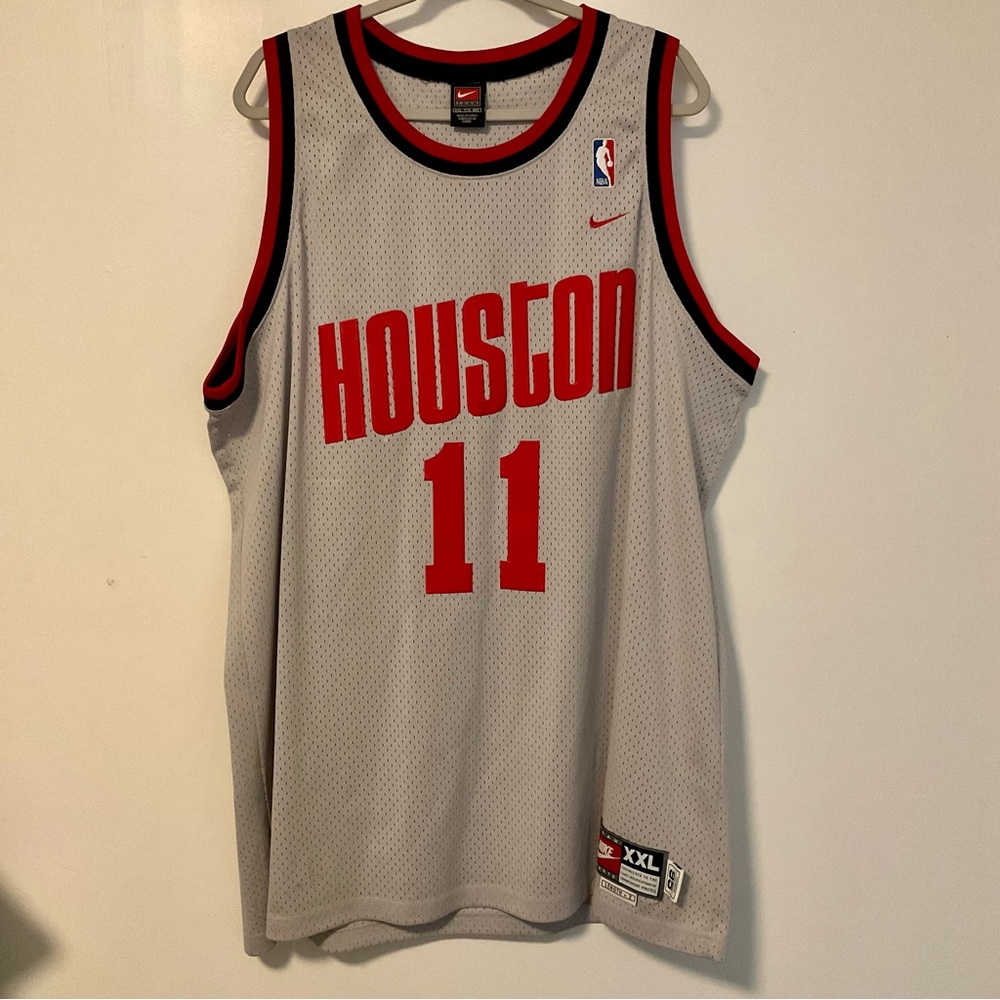 Vintage Nike Yao Ming #11 Houston Rockets Jersey Gray
